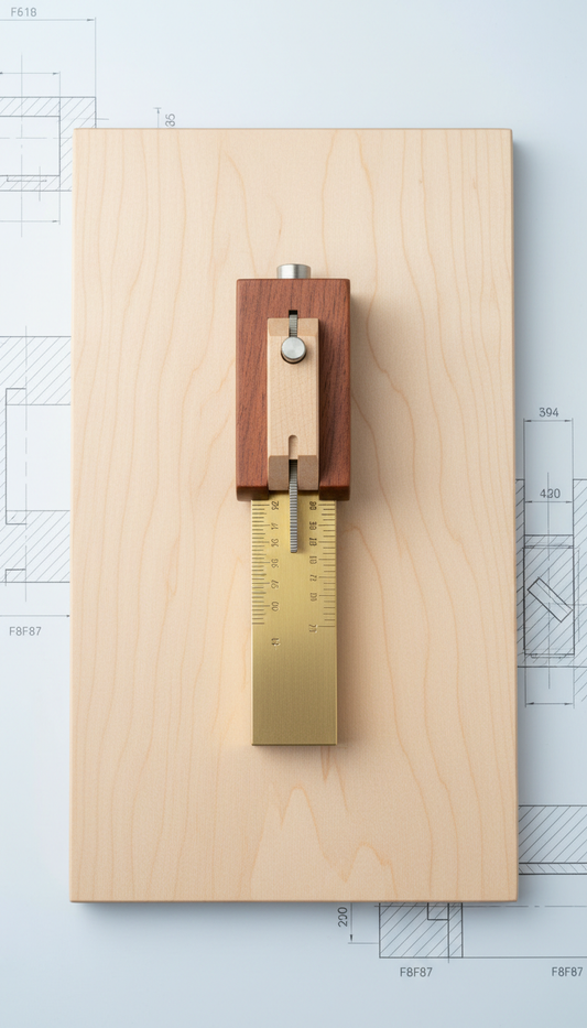 Dovetail Gauge with Technical Illustration